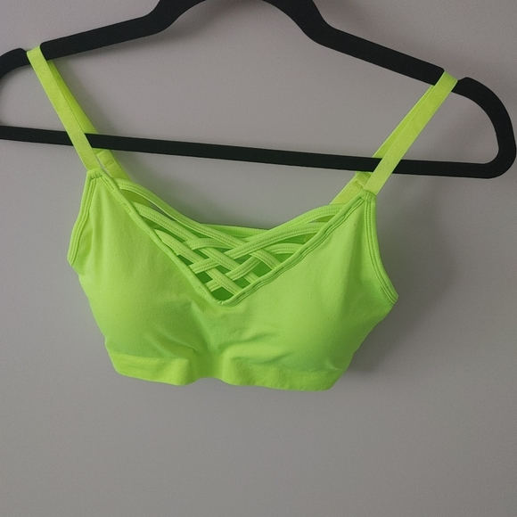 Zenana bralette neon green padded new with tags - Picture 2 of 4